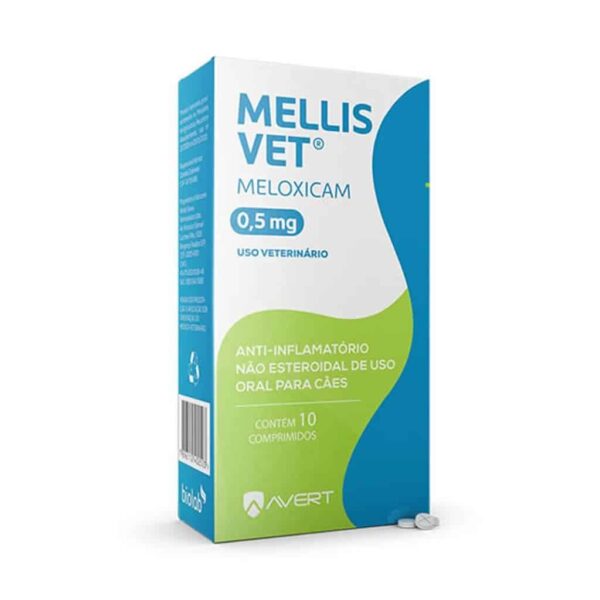 Anti-inflamatório Mellis VET Cães 0.5mg Avert - 10 Comprimidos