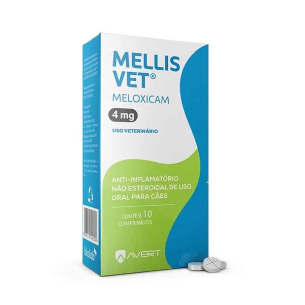 Anti-inflamatório Mellis VET Cães 4mg Avert - 10 Comprimidos