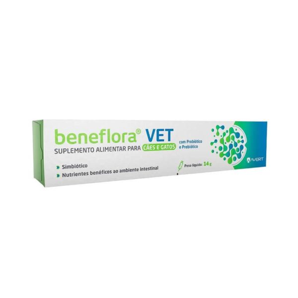 Suplemento Alimentar Avert Beneflora VET para Cães e Gatos - 14g