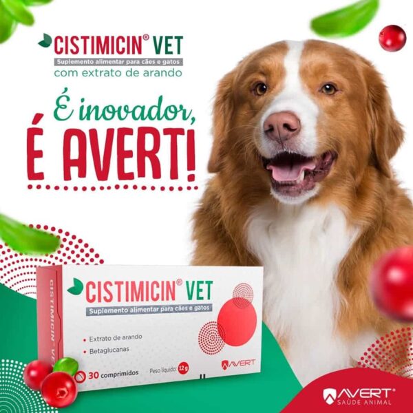 Suplemento Alimentar Avert Cistimicin Vet para Cães e Gatos - 30 Comprimidos - Image 2