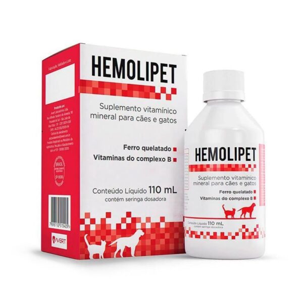 Suplemento Vitamínico Hemolipet Avert - 110ml