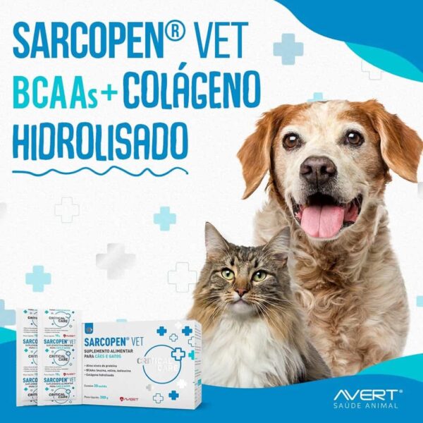 Suplemento Alimentar Sarcopen Vet Avert - Caixa com 30 Úmidos (Sachês) de 10g - Image 2