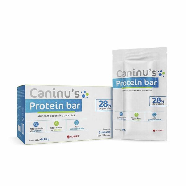 Suplemento Caninus Protein Barras Avert Com 5 Flow Pack - 400g