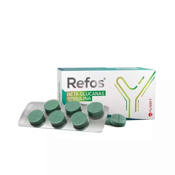 Suplemento Nutricional Avert Refos Beta Glucanas Spirulina - 30 Comprimidos