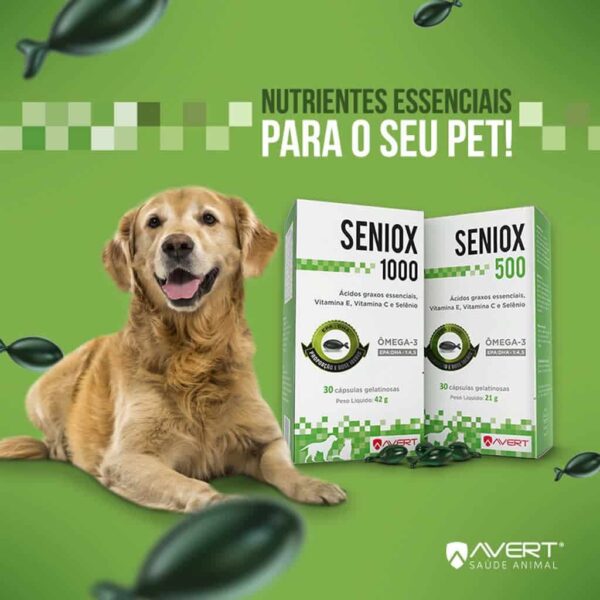 Suplemento Seniox 1000 Avert para Cães e Gatos - 30 Cápsulas - Image 2