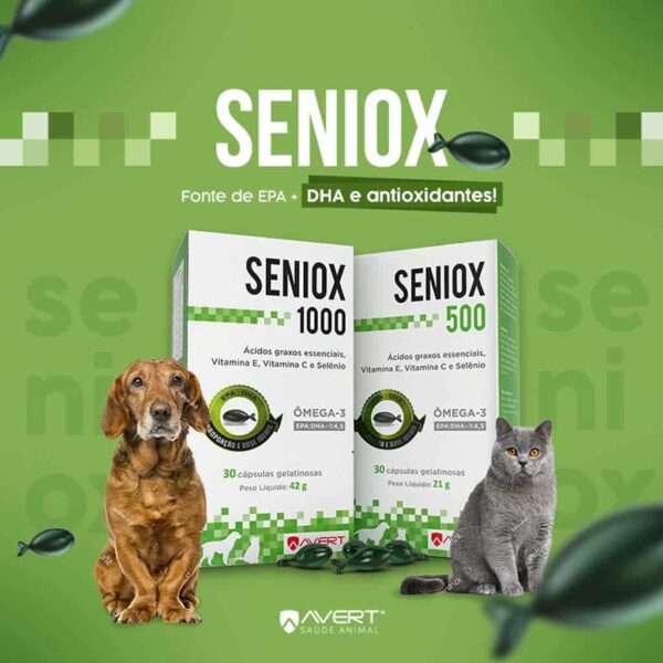 Suplemento Seniox 500 Avert para Cães e Gatos - 30 Cápsulas - Image 2