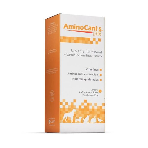 Suplemento Vitamínico Avert AminoCanis PET - 60 Comprimidos