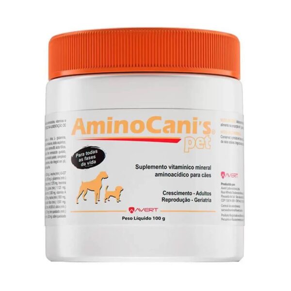 Suplemento Vitamínico Avert AminoCanis Pet - 100g