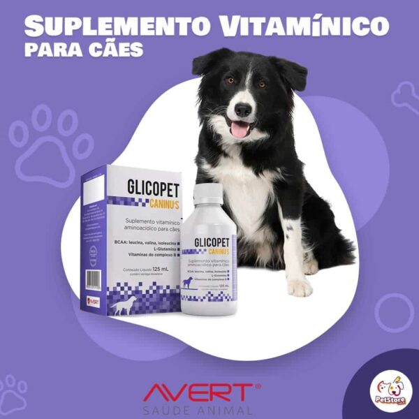 Suplemento Vitamínico Glicopet Caninus Avert - 30ml - Image 2