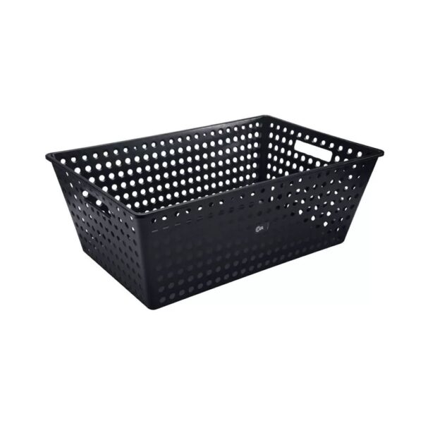 Cesta Organizadora Coza Empilhável 60x38x22 - Preto