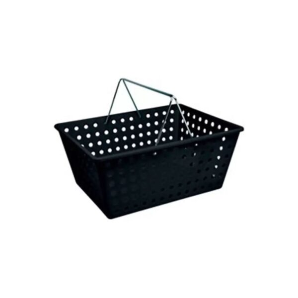 Cesta Organizadora Coza Empilhável 38x29x16cm com Alça - Preto