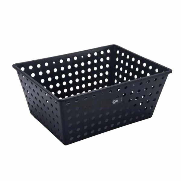 Cesta Organizadora Coza Empilhável 29x19x12cm - Preto