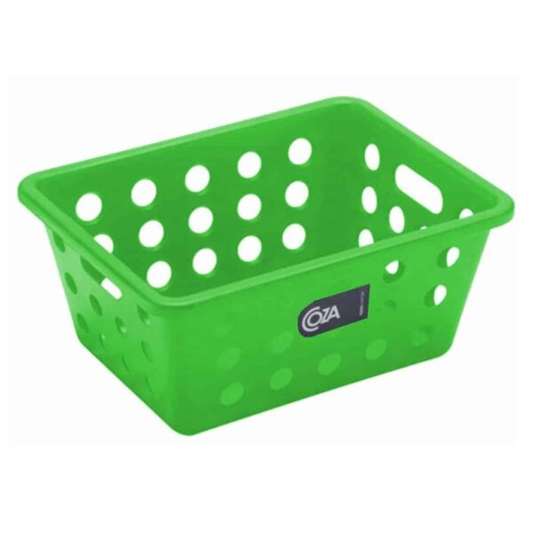 Cesta Organizadora Coza Empilhável 18X14X8 - Verde Fluorescente