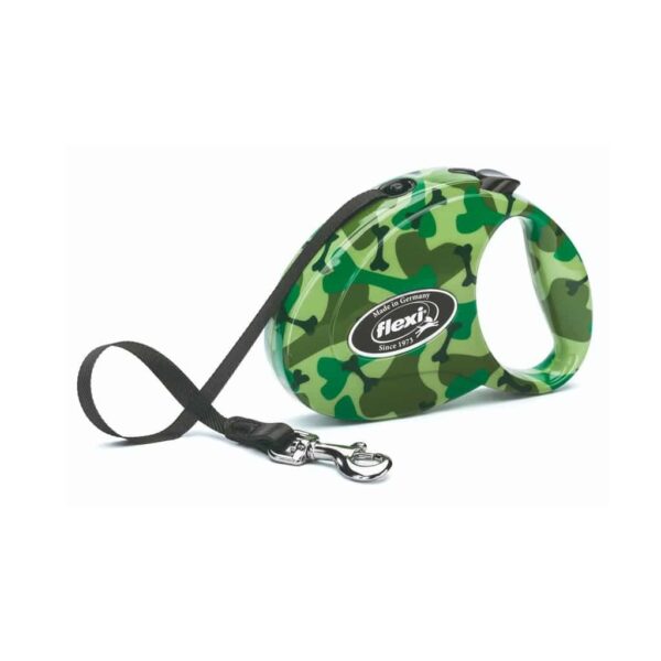 Guia Retrátil Flexi Fashion Camouflage Tamanho Pequeno Importada