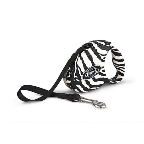 Guia Retrátil Flexi Fashion Ladies Zebra Tamanho Médio Importada