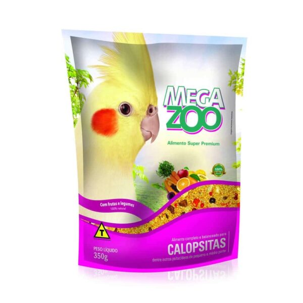 Calopsitas Frutas e Legumes MegaZoo - 350g