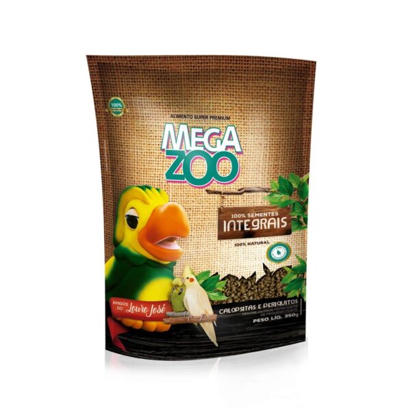 Ração para Calopsitas Integral MegaZoo 350g - Nutrição Completa