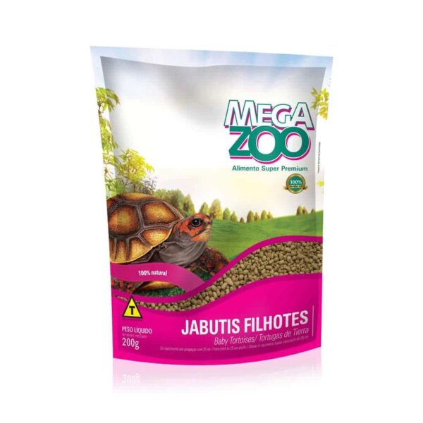 Jabutis Filhotes MegaZoo 200g