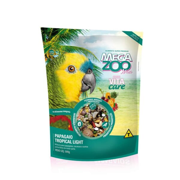 Mix Papagaios Tropical Light MegaZoo - 500g