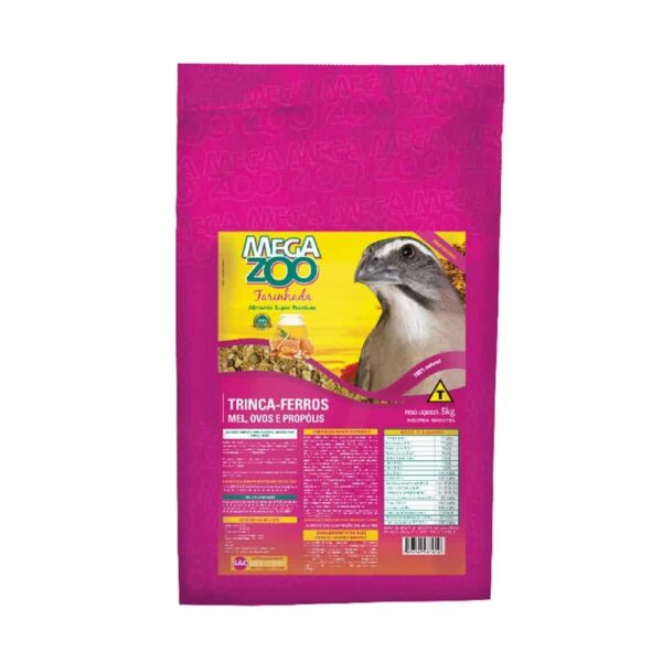 Trinca-Ferros Mel Ovos e Própolis MegaZoo - 5kg