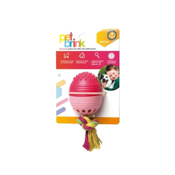 Brinquedo Happy Egg Pequeno Pet Brink para Cães