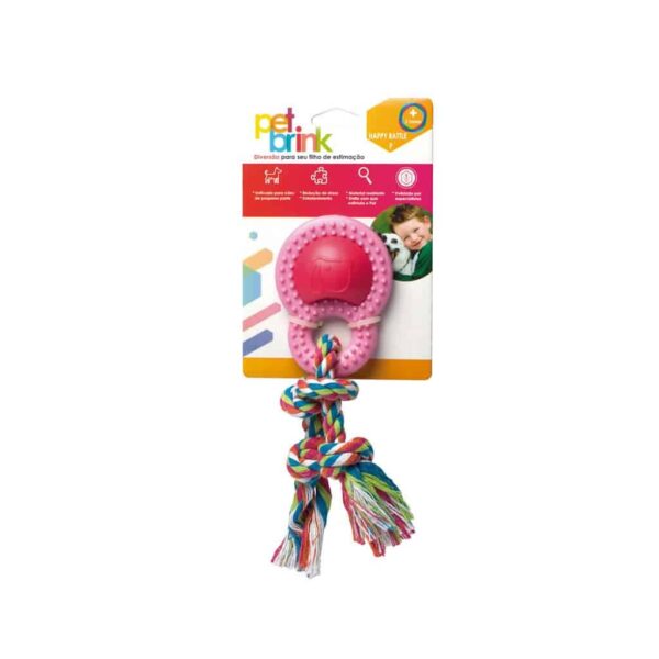 Brinquedo Happy Rattle Pequeno Pet Brink para Cães