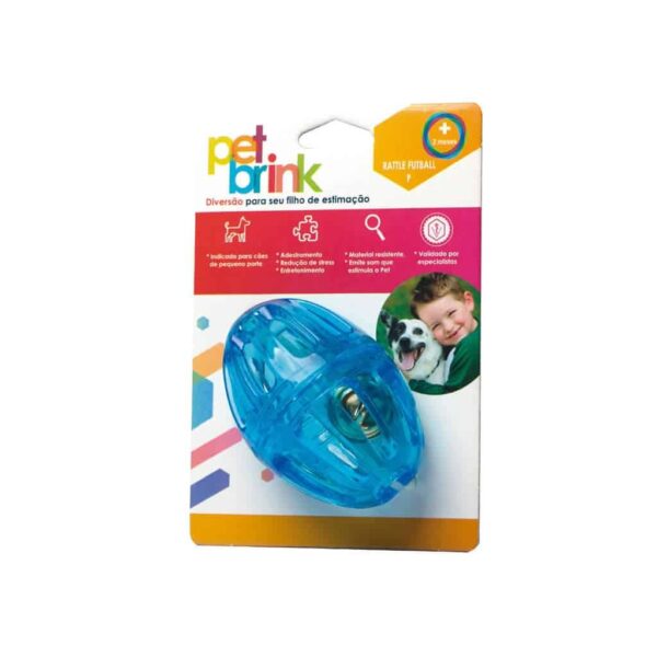 Brinquedo Rattle Futball Pequeno Pet Brink para Cães - Image 2