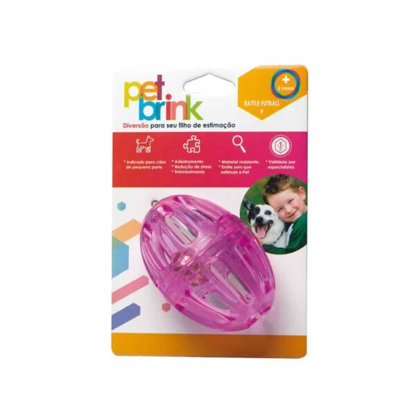 Brinquedo Rattle Futball Pequeno Pet Brink para Cães