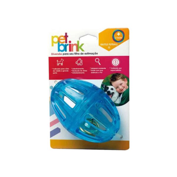 Brinquedo Rattle Futball Grande Pet Brink para Cães