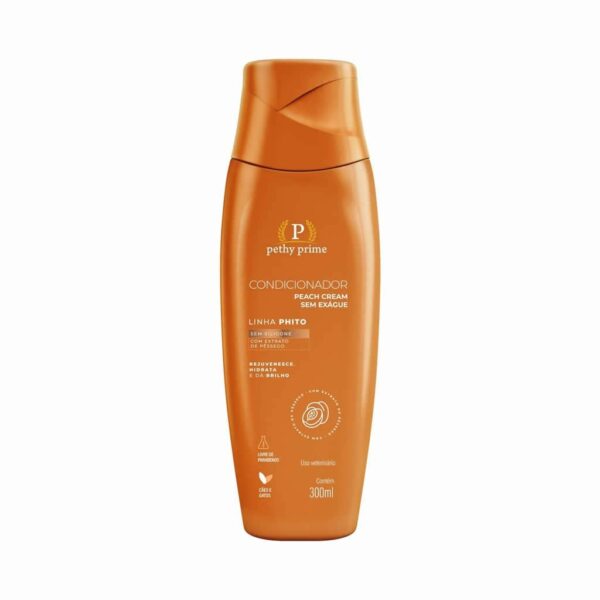 Condicionador Sem Enxague Peach Cream Pethy Prime 300ml