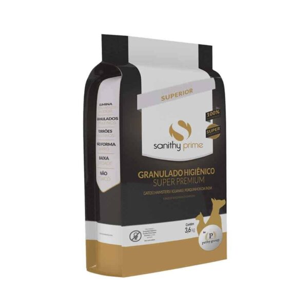 Granulado Higiênico Super Premium Sanithy Prime - 6 X 3,6kg