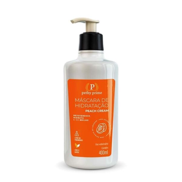 Máscara de Hidratação Peach Cream Pethy Prime - 400ml