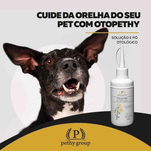 Pó Otológico Otopethy Pethy Prime Orelhas de Cães e Gatos - 24g - Image 2