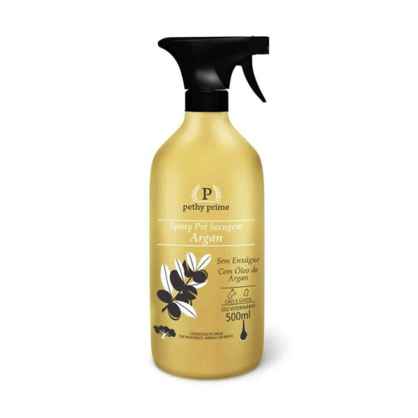 Spray pré Secagem Argan Pethy Prime - 500ml