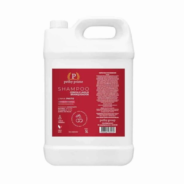 Shampoo Branqueador Cereja e Avelã Pethy Prime 5L