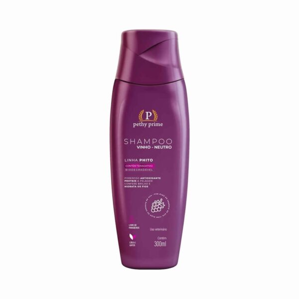 Shampoo Neutro Vinho Pethy Prime - Image 2