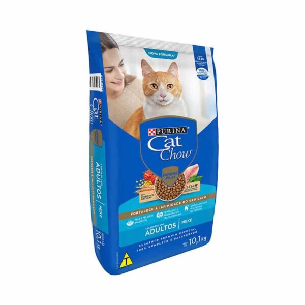 Ração Cat Chow Gatos Adultos Peixe Nestlé Purina 10,1kg - Image 2