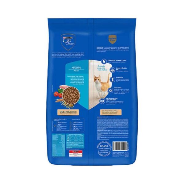 Ração Cat Chow Gatos Adultos Peixe Nestlé Purina 10,1kg - Image 3