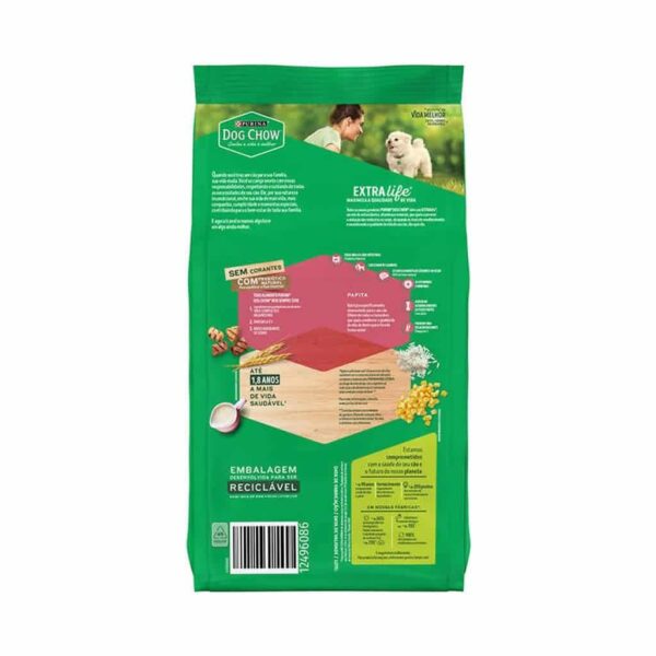 Ração Dog Chow Cães Filhotes Papita Carne e Frango Nestlé Purina 1kg - Image 3