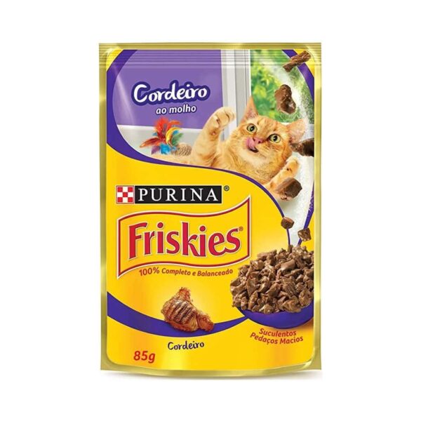 Sachê Friskies Gatos Adultos Cordeiro ao Molho Nestlé Purina 85g - 15un - Image 2