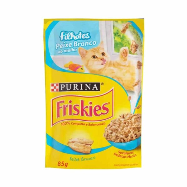 Sachê Friskies Gatos Adultos Peixe Branco ao Molho Nestlé Purina 85g - 15un - Image 2