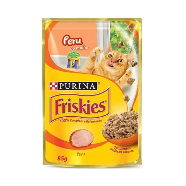 Sachê Friskies Gatos Adultos Peru ao Molho Nestlé Purina 85g - 15un - Image 2