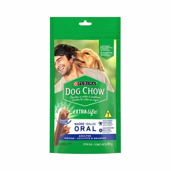 Dog Chow Oral para Cães Adultos Médios e Grandes Nestlé Purina 80g