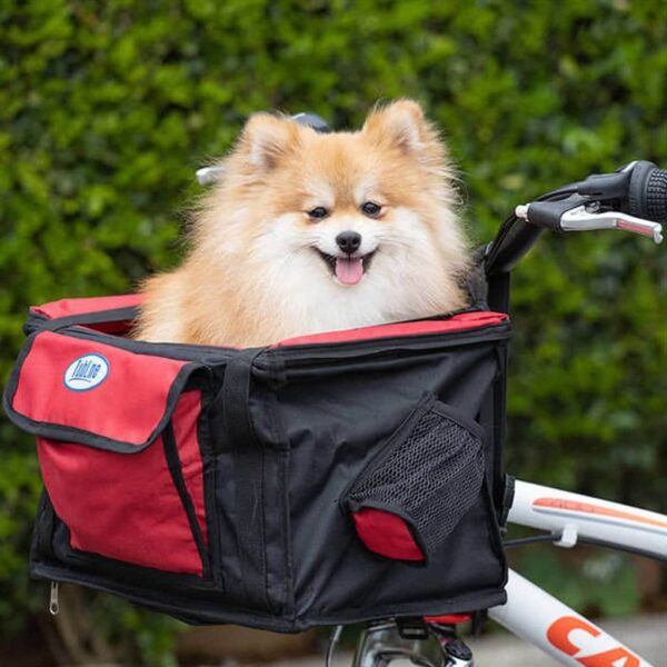 Assento Transbike Vermelho Tubline para Cães e Gatos - Bicicleta - Image 2