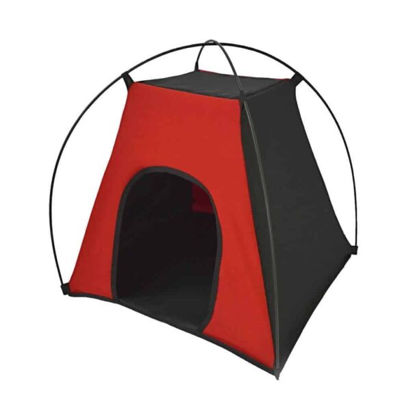 Barraca Pet Camping Vermelha para Cães de Pequeno Porte Tubline