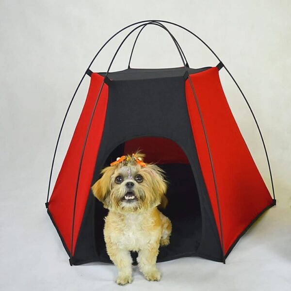 Tenda Pet Camping Tubline Vermelho - Image 2