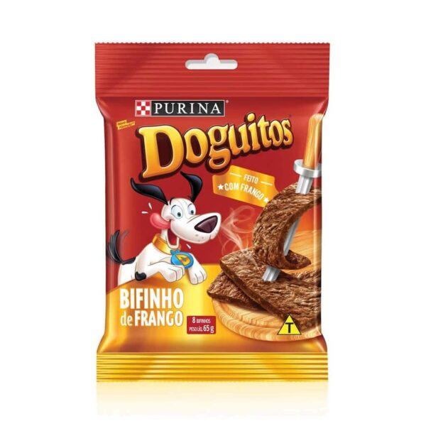 Petisco Doguitos Bifinhos Frango Nestlé Purina 65g