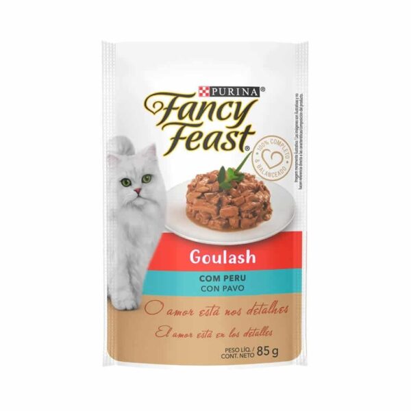 Sachê Fancy Feast Gatos Adultos Goulash Peru Nestlé Purina 80g - 15un - Image 2