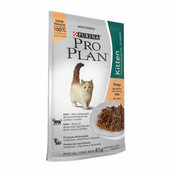 Sachê Pro Plan Cat Kitten Frango Purina 85g - 15un - Image 2