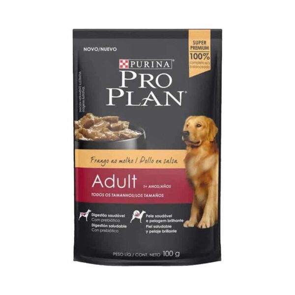 Sachê Pro Plan Dog Adult Frango Purina 100g - 15un